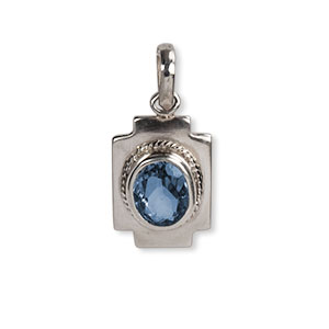 Blue Topaz Locket