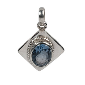 Blue Topaz Locket
