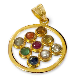 Navratna Gold Locket