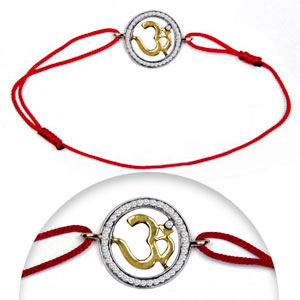 Om Gold & Diamond Bracelet