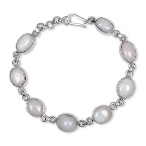 Opal Silver Bracelet